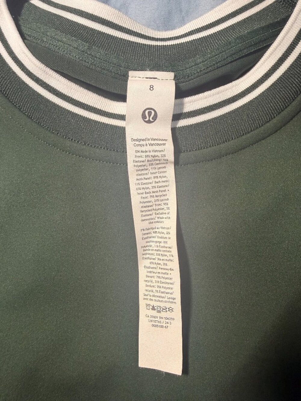 lululemon athletica | tennis athletic top | 8 medium - Picture 3 of 5